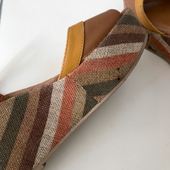 Fabric Wrapped Platform Wedges - Picture 8 of 13